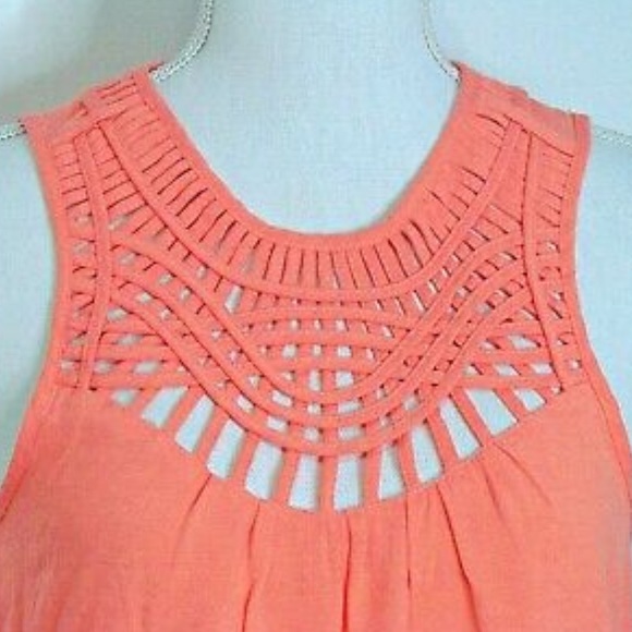 Peach Colored Cutout Dress - Picture 3 of 5